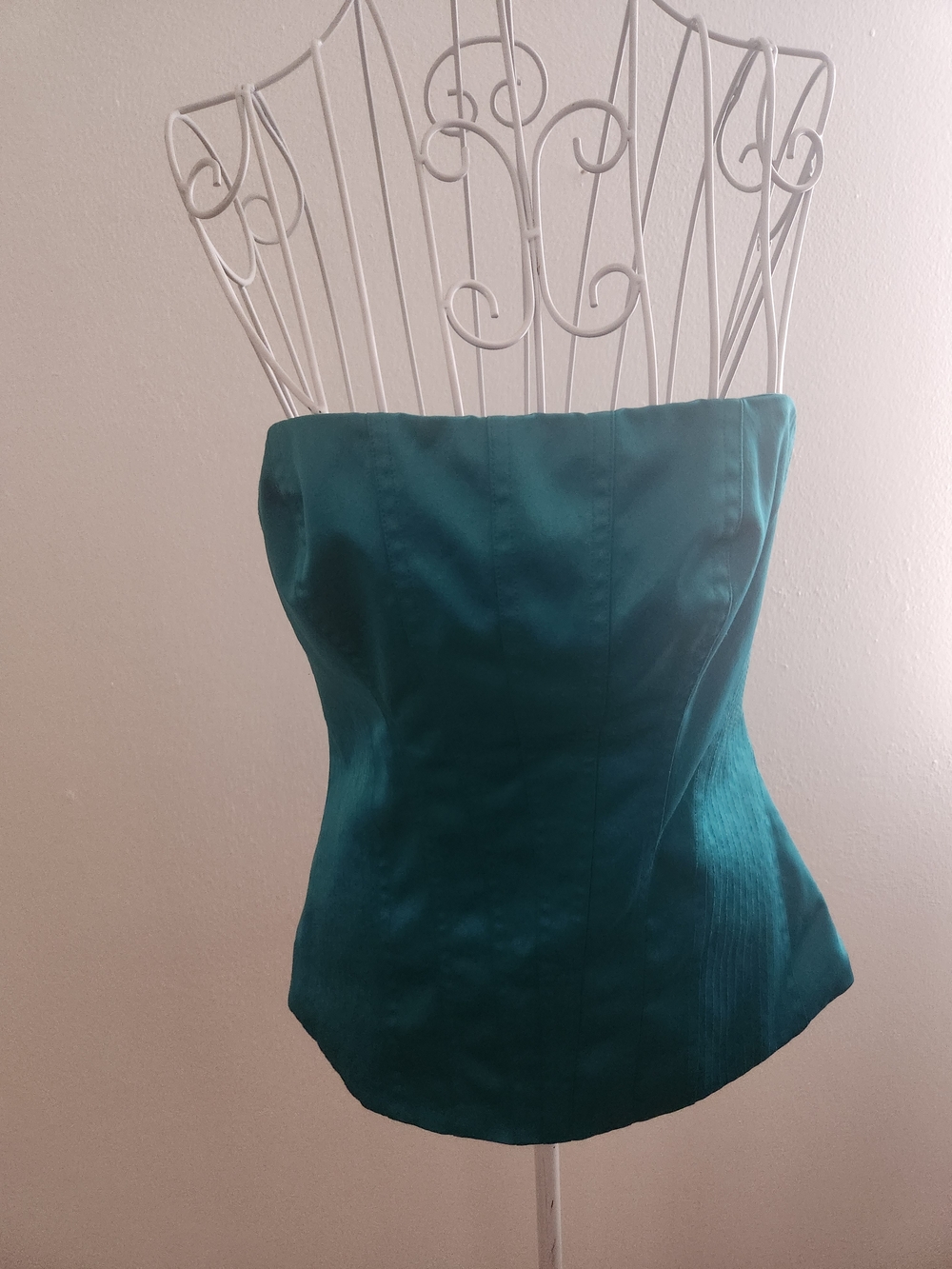 Vintage Satin Corset Top - Size M - Y2K Bustier